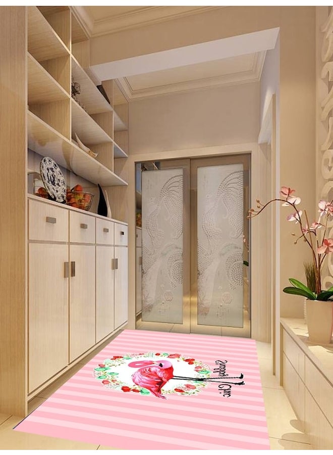 Flamingo Design Soft Fresh Style Mat Pink 50x80cm - Image 3
