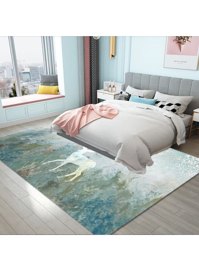 Deer Pattern Carpet Multicolour 50x80cm - Image 2