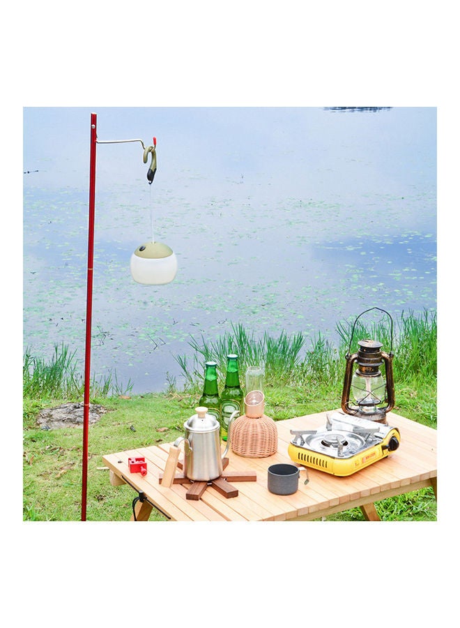 صنديك حامل ثلاثي القوائم مزود بمصباح فانوس قابل للفصل للتخييم 35.5 x 2 x 10.5سم - Image 2