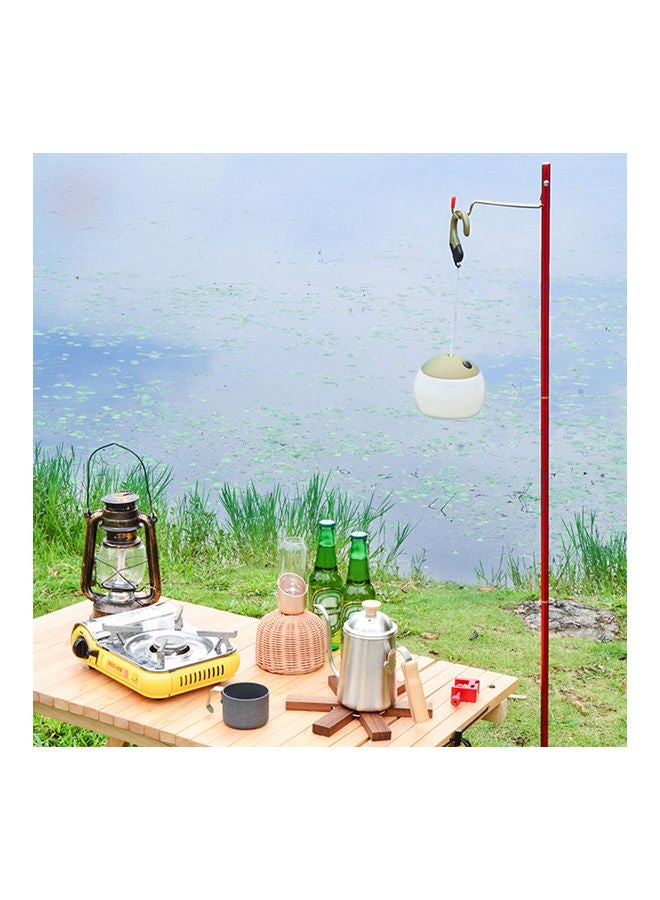 صنديك حامل ثلاثي القوائم مزود بمصباح فانوس قابل للفصل للتخييم 35.5 x 2 x 10.5سم - Image 4
