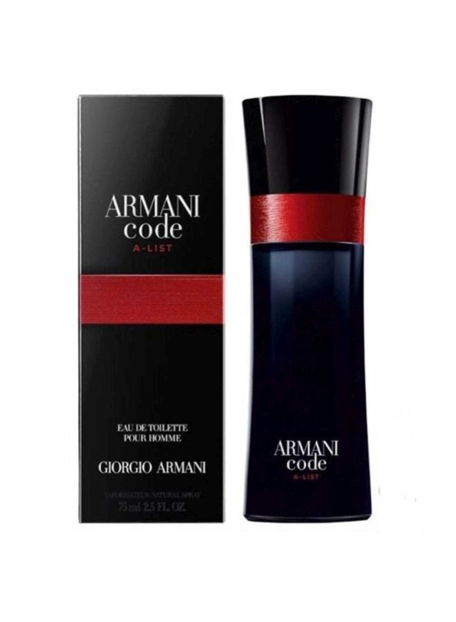 GIORGIO ARMANI - Armani Code A-List EDT 75ml - Image 1