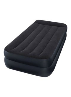 INTEX Airbed With Built-in Pillow And Electric Pump Black/Blue 190.5x99.1x41.9cm  - Image 1