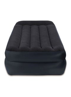 INTEX Airbed With Built-in Pillow And Electric Pump Black/Blue 190.5x99.1x41.9cm  - Image 2