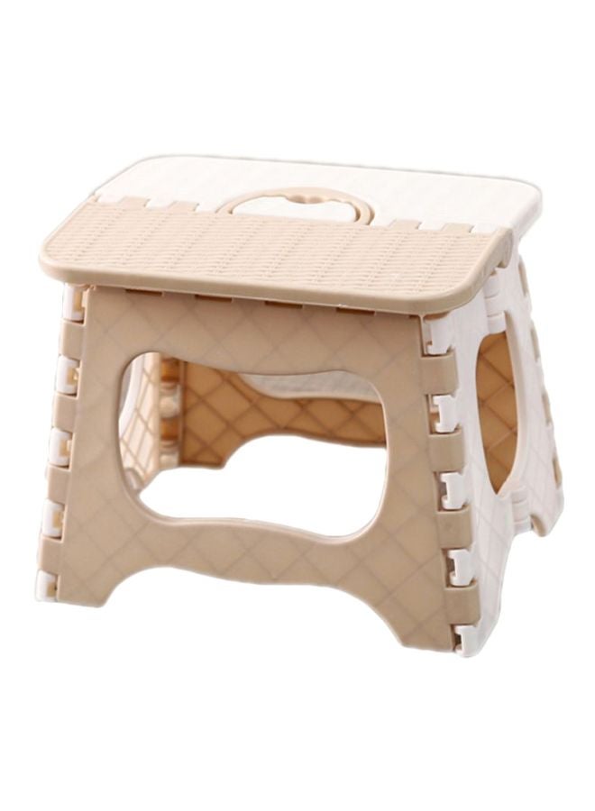 Sharpdo Foldable Step Stool Beige/White 24x18x19cm  - Image 1