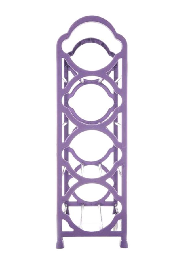 شاربدو رف أحذية بسيط بـ4 طبقات بنفسجي/أبيض 75x3x23سم - Image 3