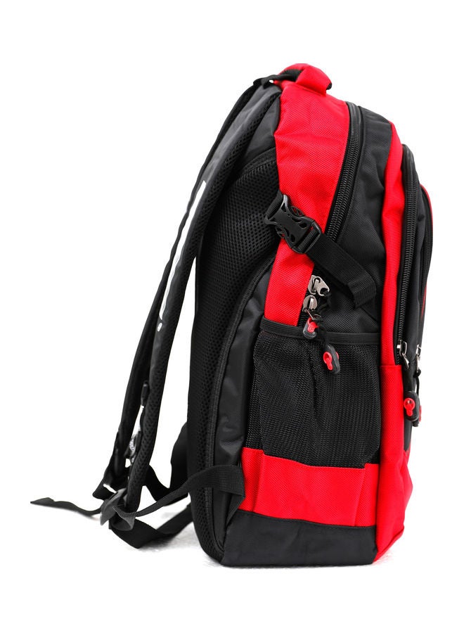 بارا جون حقيبة ظهر خفيفة الوزن ذات سعةٍ كبيرة مقاس 18 بوصة أحمر وأسود - Image 4