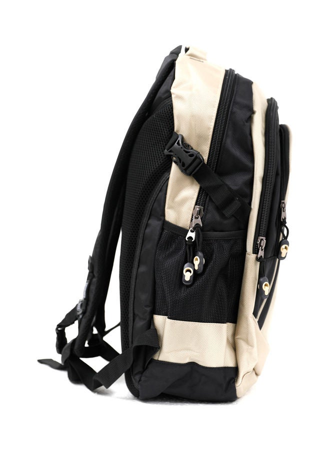 PARAJOHN Lightweight Large Capacity Backpack 18inch Beige/Black  - Image 4