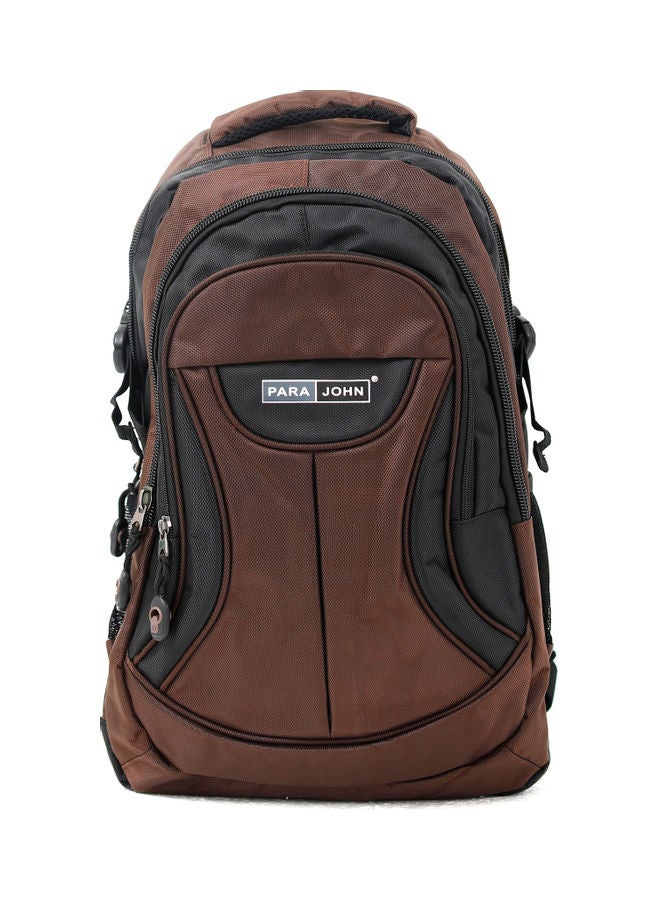 PARAJOHN - Lightweight Large Capacity Backpack 18inch Brown/Black - Image 1