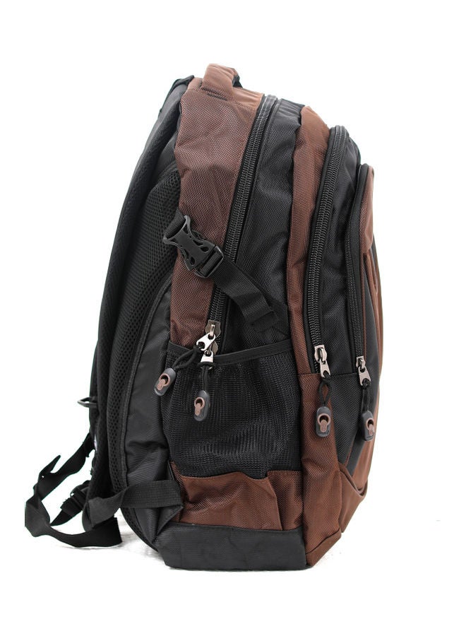 PARAJOHN - Lightweight Large Capacity Backpack 18inch Brown/Black - Image 1