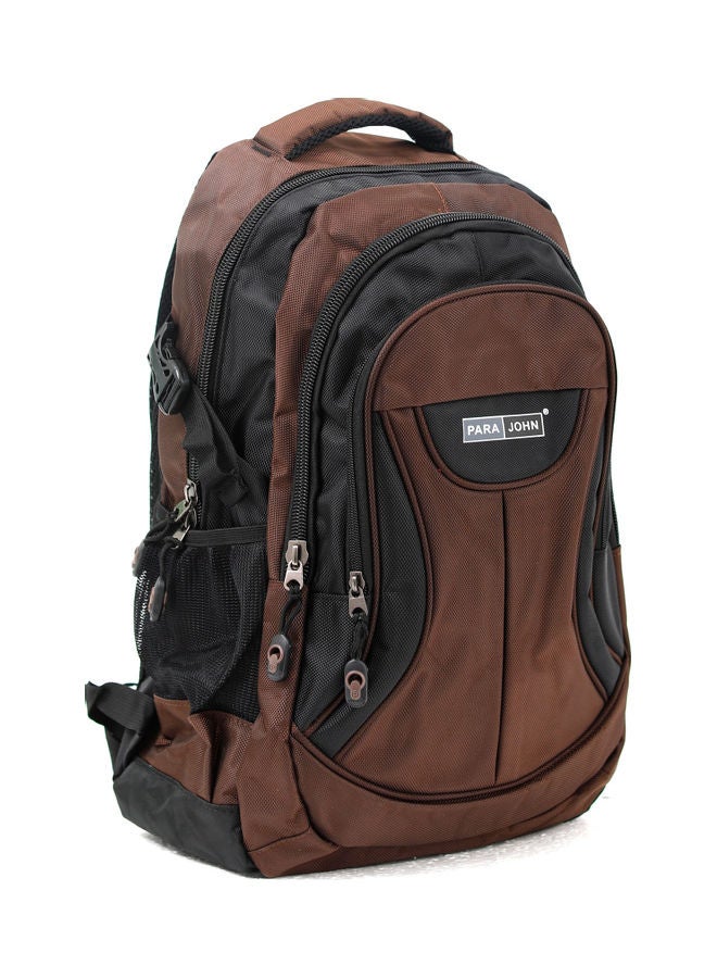 PARAJOHN - Lightweight Large Capacity Backpack 18inch Brown/Black - Image 1