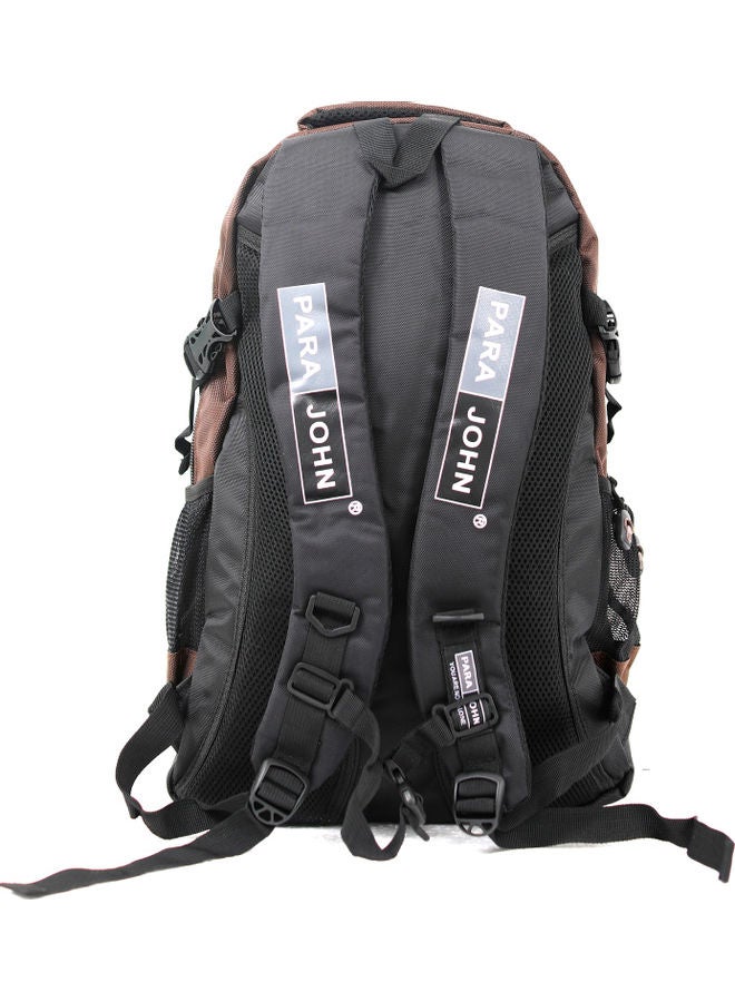 PARAJOHN - Lightweight Large Capacity Backpack 18inch Brown/Black - Image 1