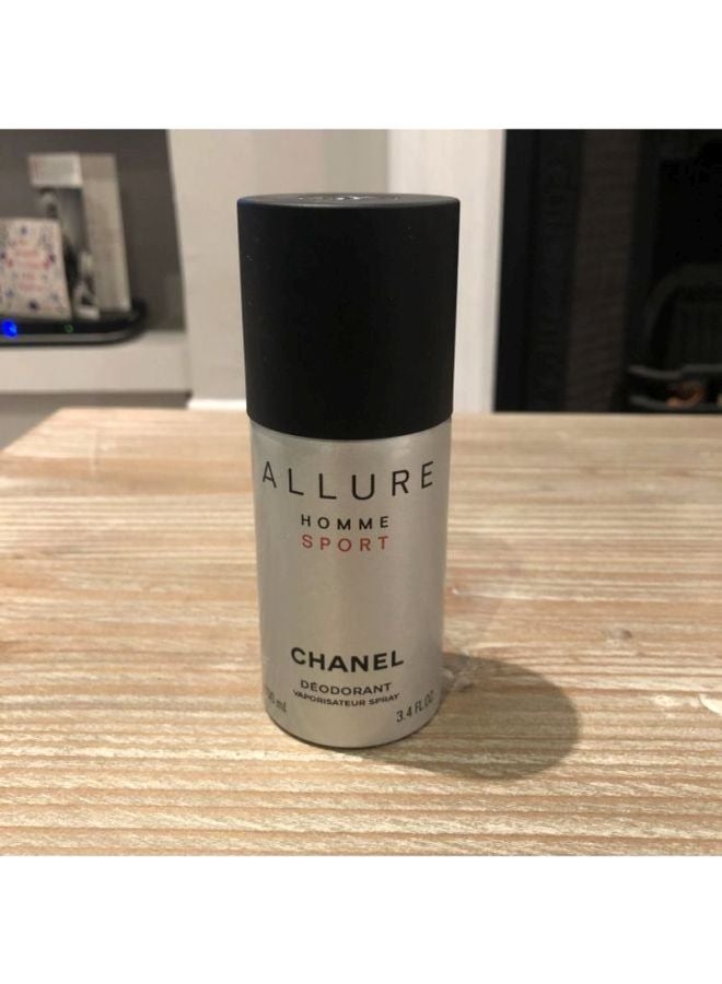 شانيل عطر Allure Homme رياضية Deo Spray فضي/أسود 100ملليلتر  - Image 2