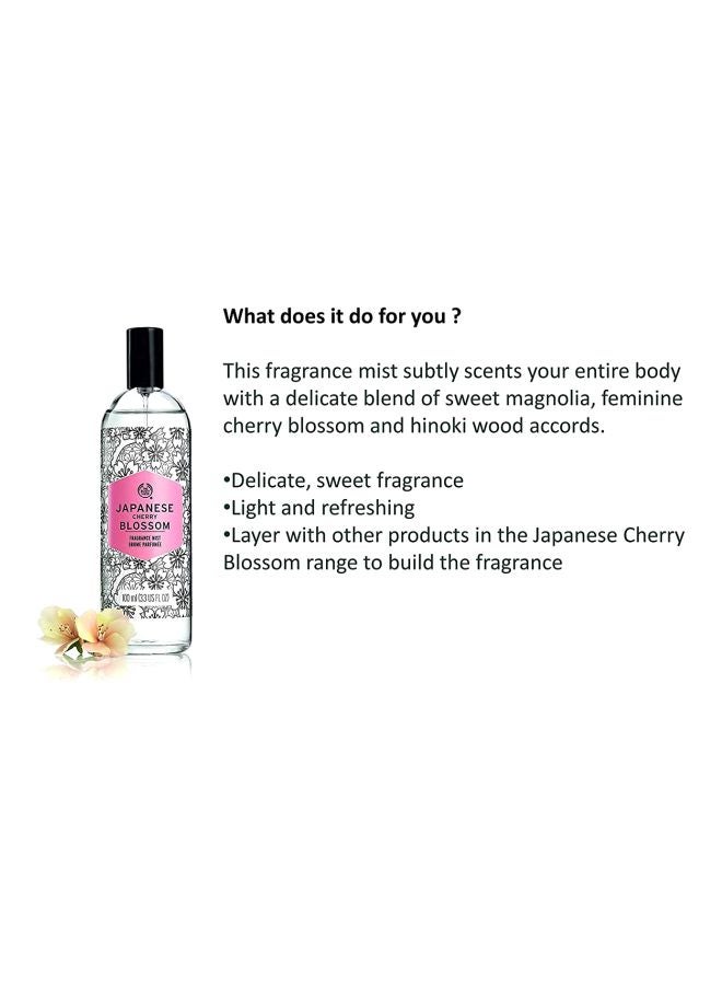 THE BODY SHOP - Japanese Cherry Blossom Fragrance Mist 100ml - Image 1