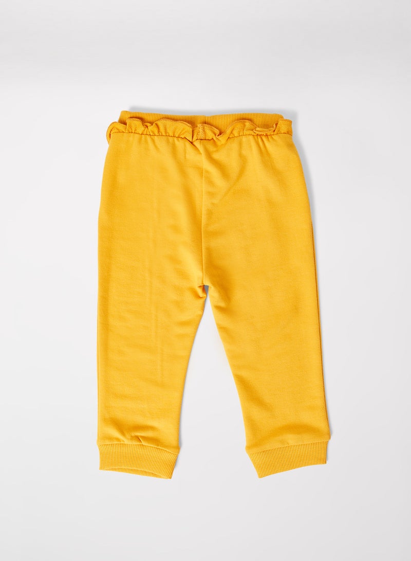 NAME IT - Baby Frill Sweatpants Sunflower - Image 1