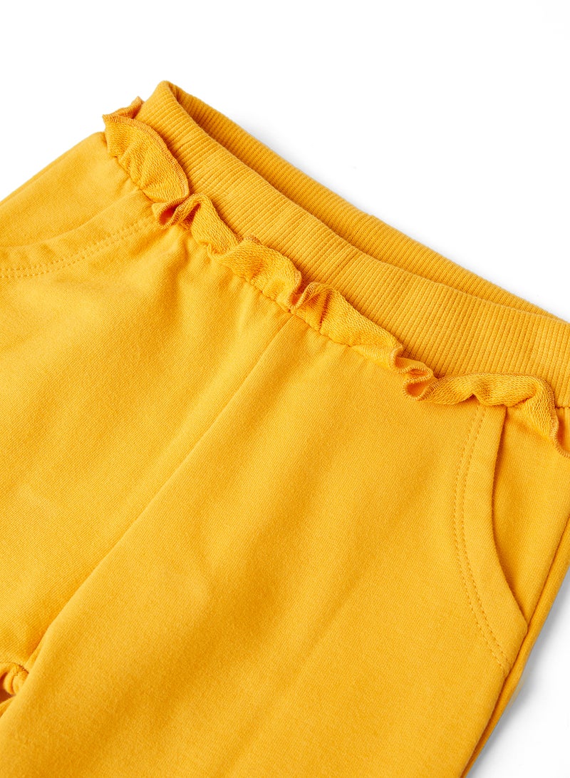 NAME IT - Baby Frill Sweatpants Sunflower - Image 1