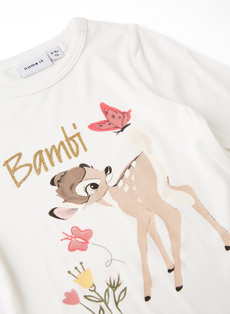 NAME IT - Baby Bambi Onesie Snow White - Image 1