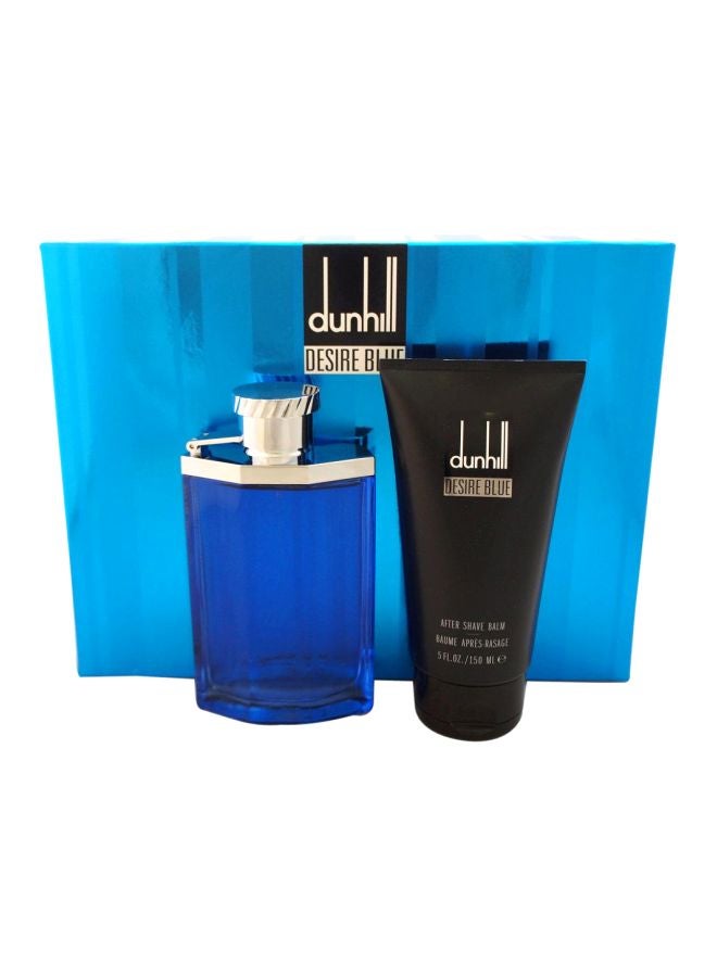 دانهيل طقم عطور هديّة ديزاير بلو EDT (100), Aftershave Balm (150)ملليلتر - Image 1