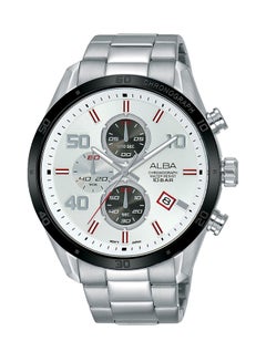 Alba Men's Water Resistant Chronograph Watch AM3669X1 - 44 mm - Silver 