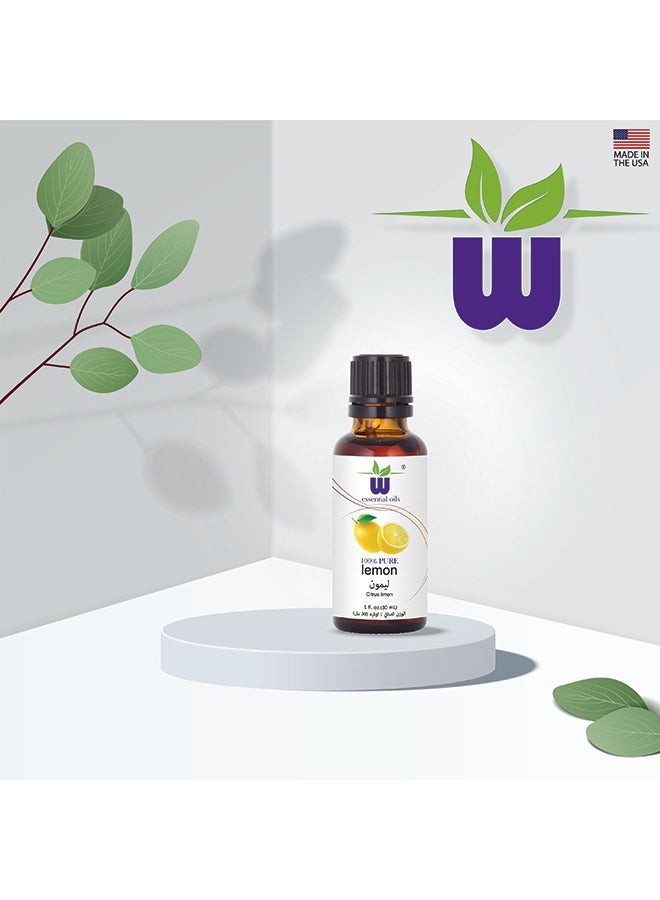 W - Lemon Essential Oil Clear 30ml - Image 1