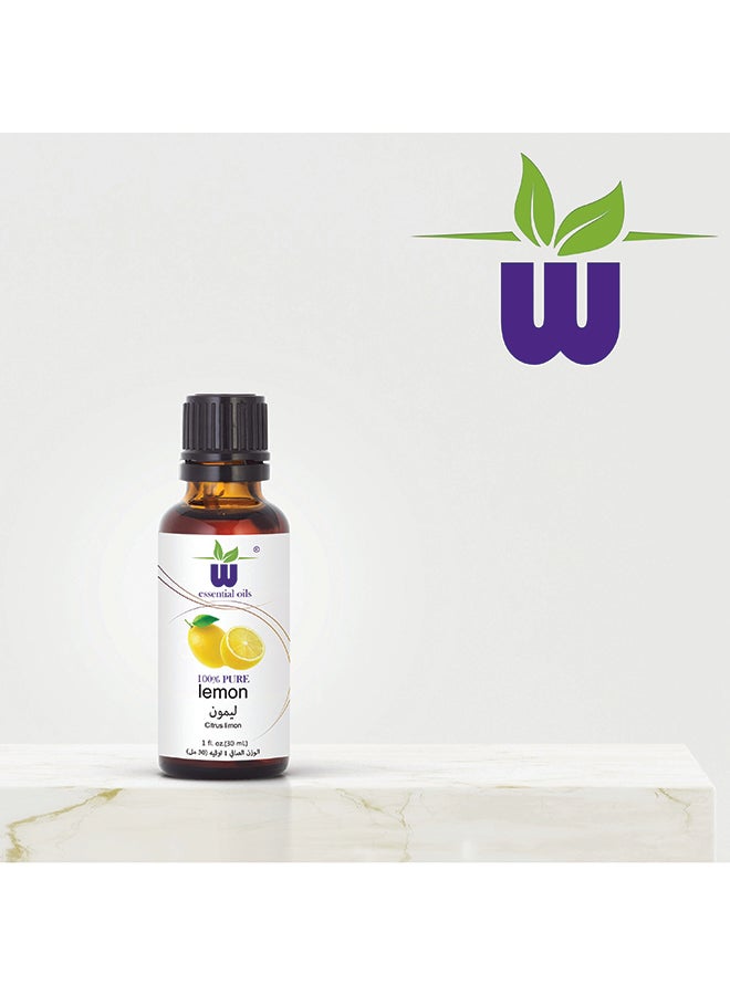 W - Lemon Essential Oil Clear 30ml - Image 1