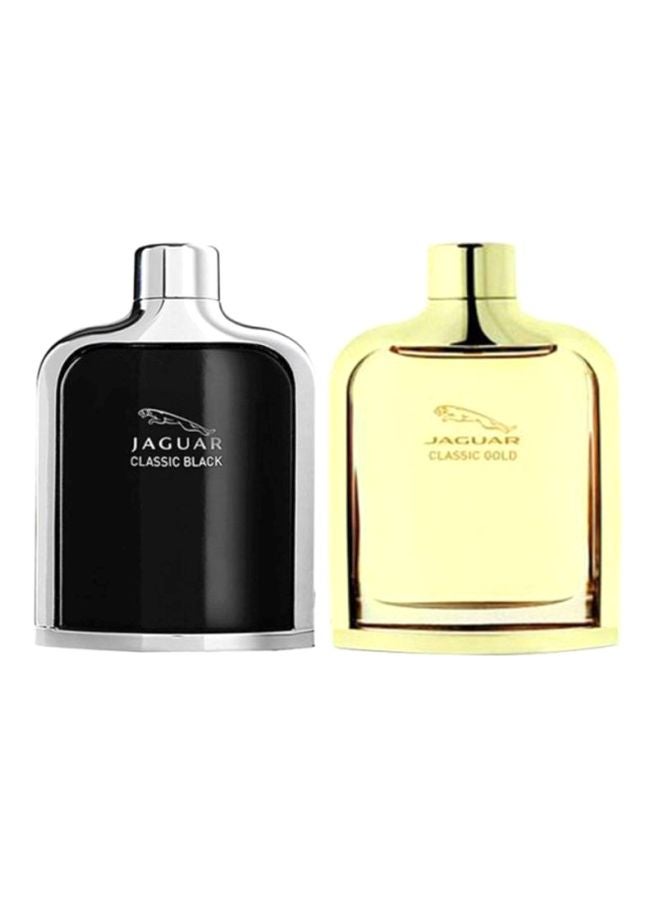 JAGUAR Classic Gift Set Classic Black EDT 100 Ml, Classic Gold EDT 100ml  - Image 1