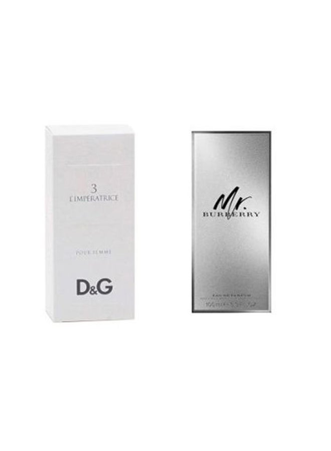 دولتشي آند غابانا طقم هدايا 3 لا إمبيراترياس ومستر بربري 3 L'Imperatrice 1x100, Mr. Burberry 1x100ملليلتر - Image 3