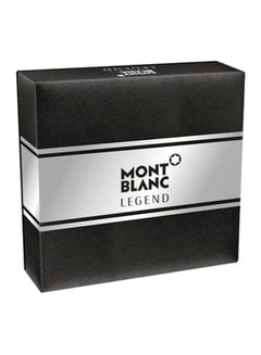 مونت بلانك طقم هدايا ليجيند إتش كوفريت من 3 قطع (Legend EDT 100, Legend Travel Spray 7.5, Legend After Shave Balm 100)ملليلتر  - Image 3