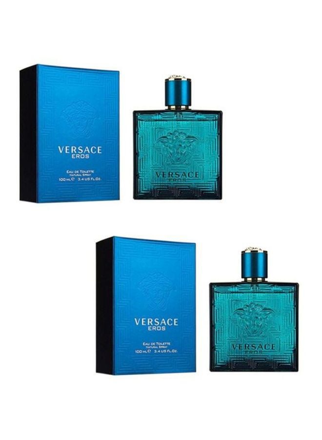 فيرزاتشي مجموعة من 2 ماء تواليت إيروس 100 مل 2 Eros EDT 100ملليلتر - Image 2