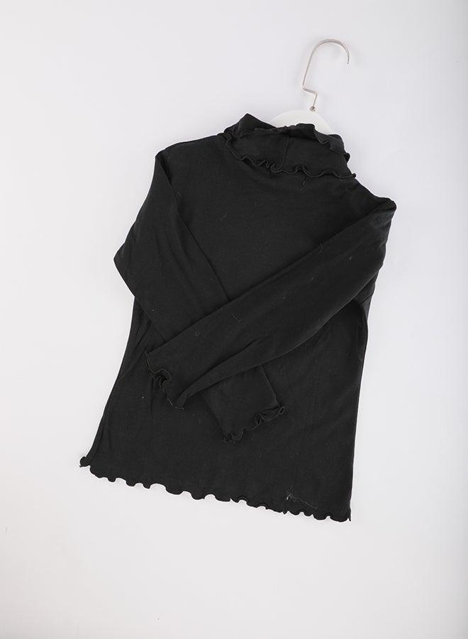 TERTER Cherry Bow Detail Neck Sweater Black  - Image 3