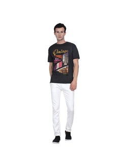 AURA Vintage Print T-Shirt Dark Grey  - Image 5
