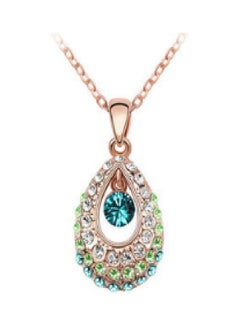 Lucky New European and American Crystal Teardrop Necklace  - Image 1