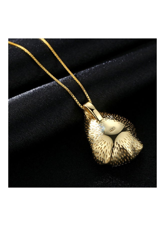 Lucky Shell Design Pearl Pendant Necklace - Image 2