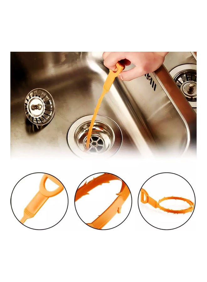 AIWANTO - Drain Snake Cleaning Tool Orange - Image 1