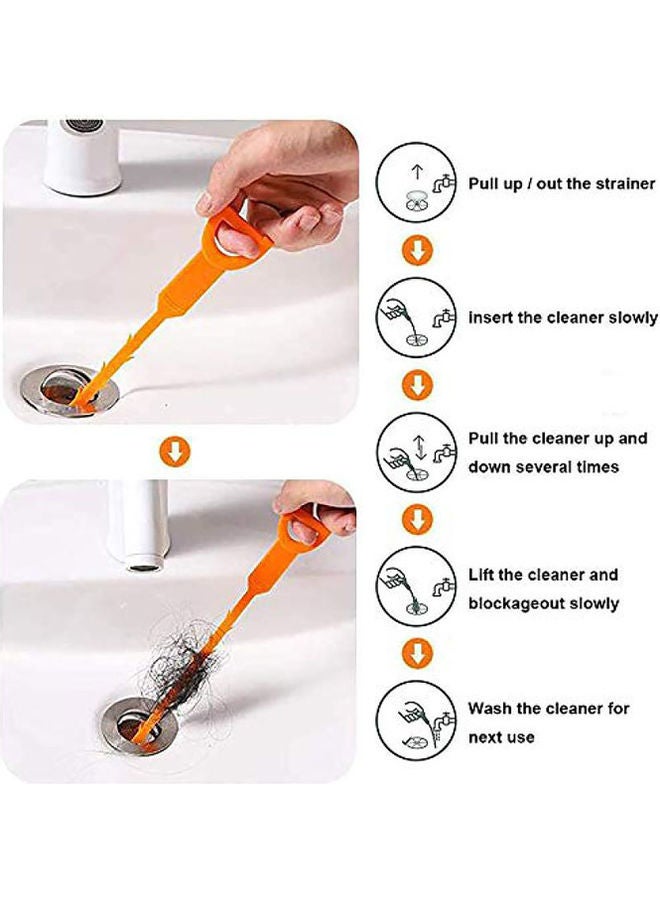 AIWANTO - Drain Snake Cleaning Tool Orange - Image 1
