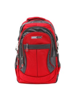 PARAJOHN Lightweight Large Capacity Backpack 18inch Red/Grey  - Image 1