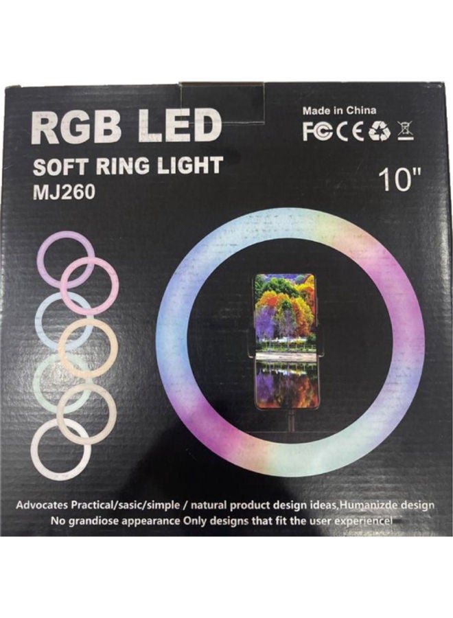 Soft Ring Light With Phone Holder Black  - Image 1