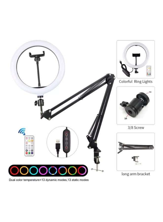 Soft Ring Light With Phone Holder Black  - Image 5