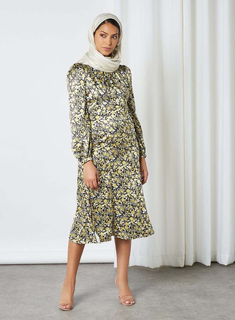 Chi-Chi London - Adena Midi Dress Multicolour - Image 1