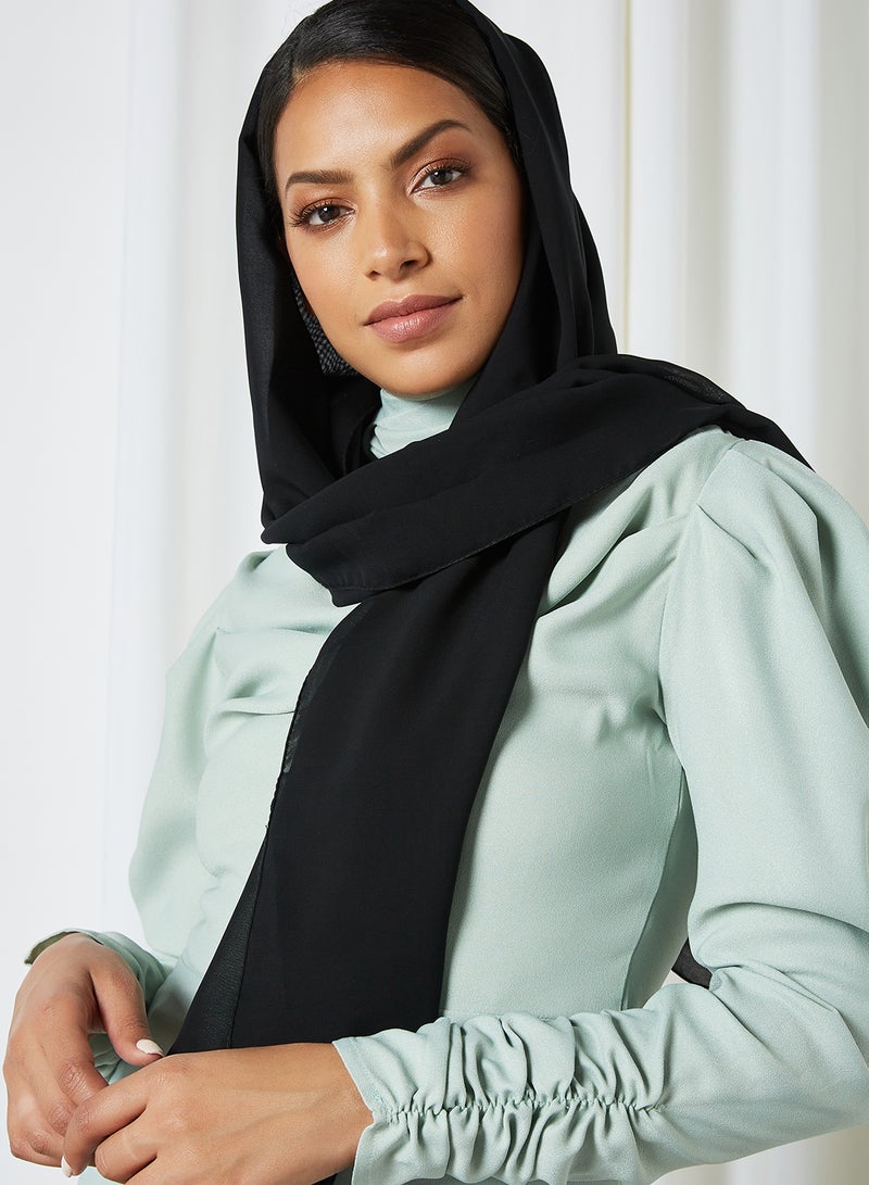 SIVVI for HANIYA Ruched Sleeve High Neck Blouse Mint  - Image 4