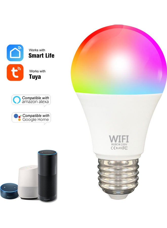 مصباح إضاءة ذكي بخاصية الواي فاي وبجهد 110 فولت من فكميلا طراز TY009 أبيض - Image 1