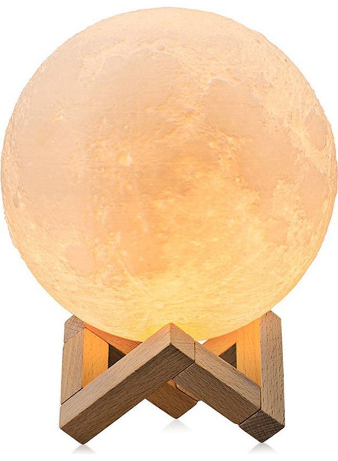 LED Large Moon Lamp Beige/Brown 