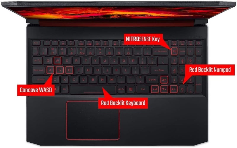 Acer - Nitro 5 AN515 Laptop 15.6 inch / i5 10300H / 8GB / 1TB  HDD +  256GB SSD / 4GB Nvidia Geforce GTX 1650Ti/ WIN10 Obsidian Black - Image 1