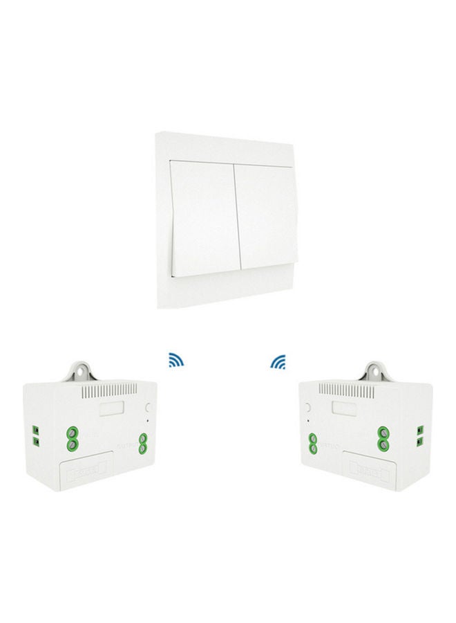 Wireless Light Switch and Receiver Kit White  - Image 1