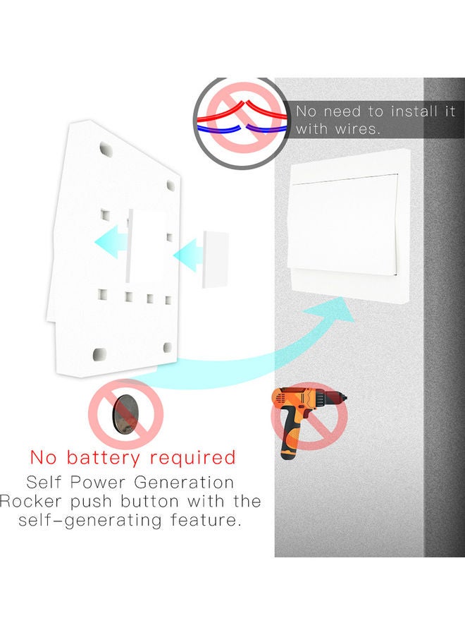 Wireless Light Switch and Receiver Kit White  - Image 3