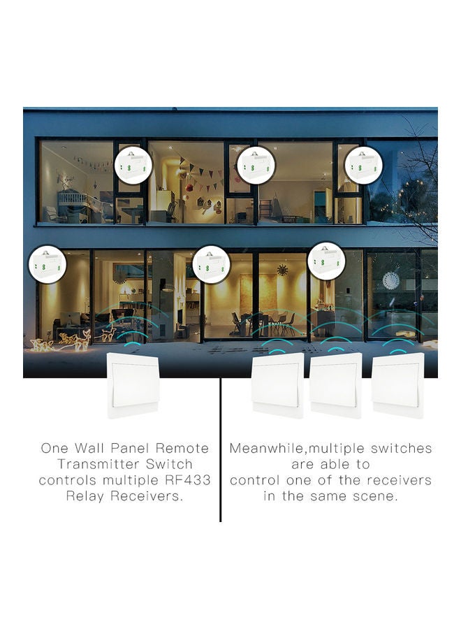 Wireless Light Switch and Receiver Kit White  - Image 4