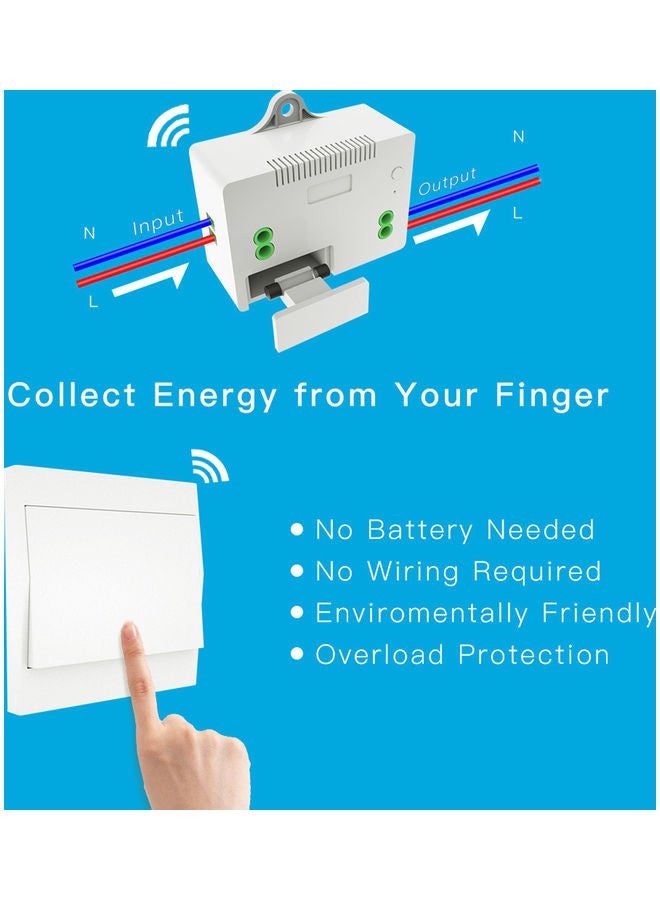Wireless Light Switch and Receiver Kit White  - Image 3