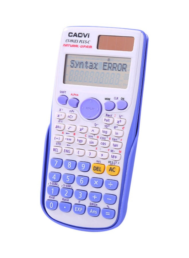 Portable Scientific Calculator Purple/White