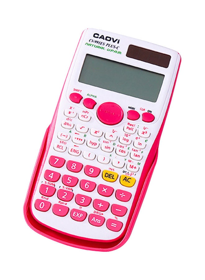 Portable Scientific Calculator Pink/White