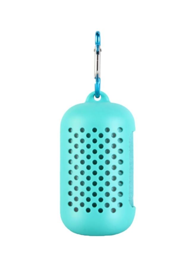 Travel Towel Case Blue/Silver 18x5x10cm 