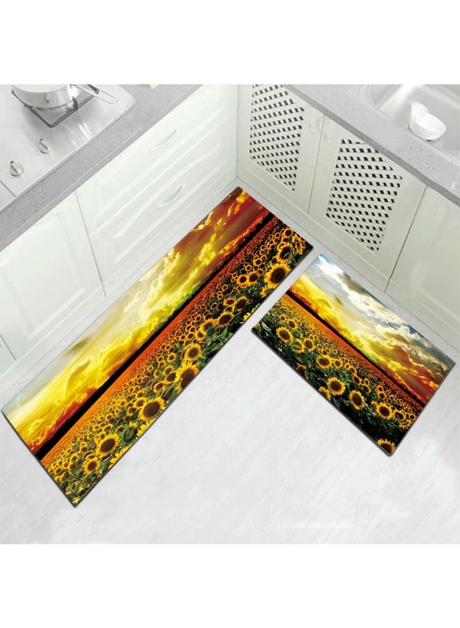 1-Piece Vintage Anti-Slip Carpet Multicolour 40 x 120cm - Image 3